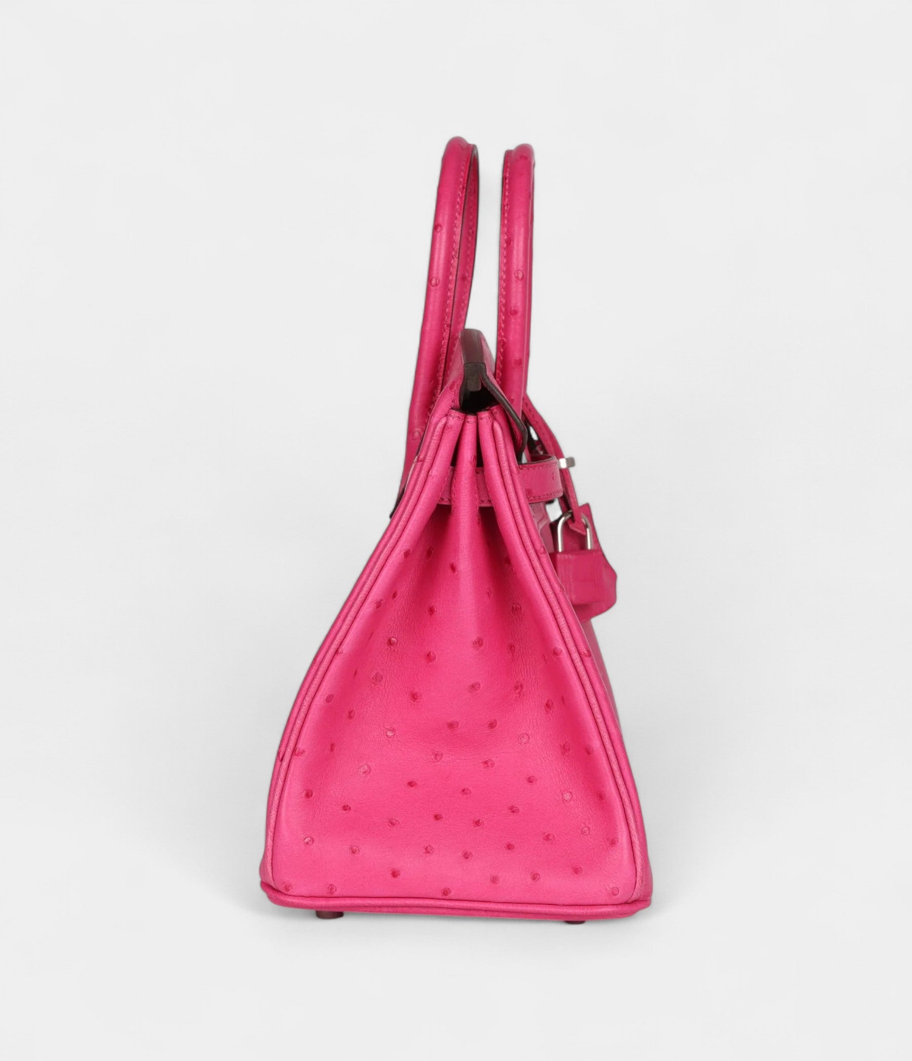 HM BK 25 Rose Tyrien Ostrich Palladium Hardware