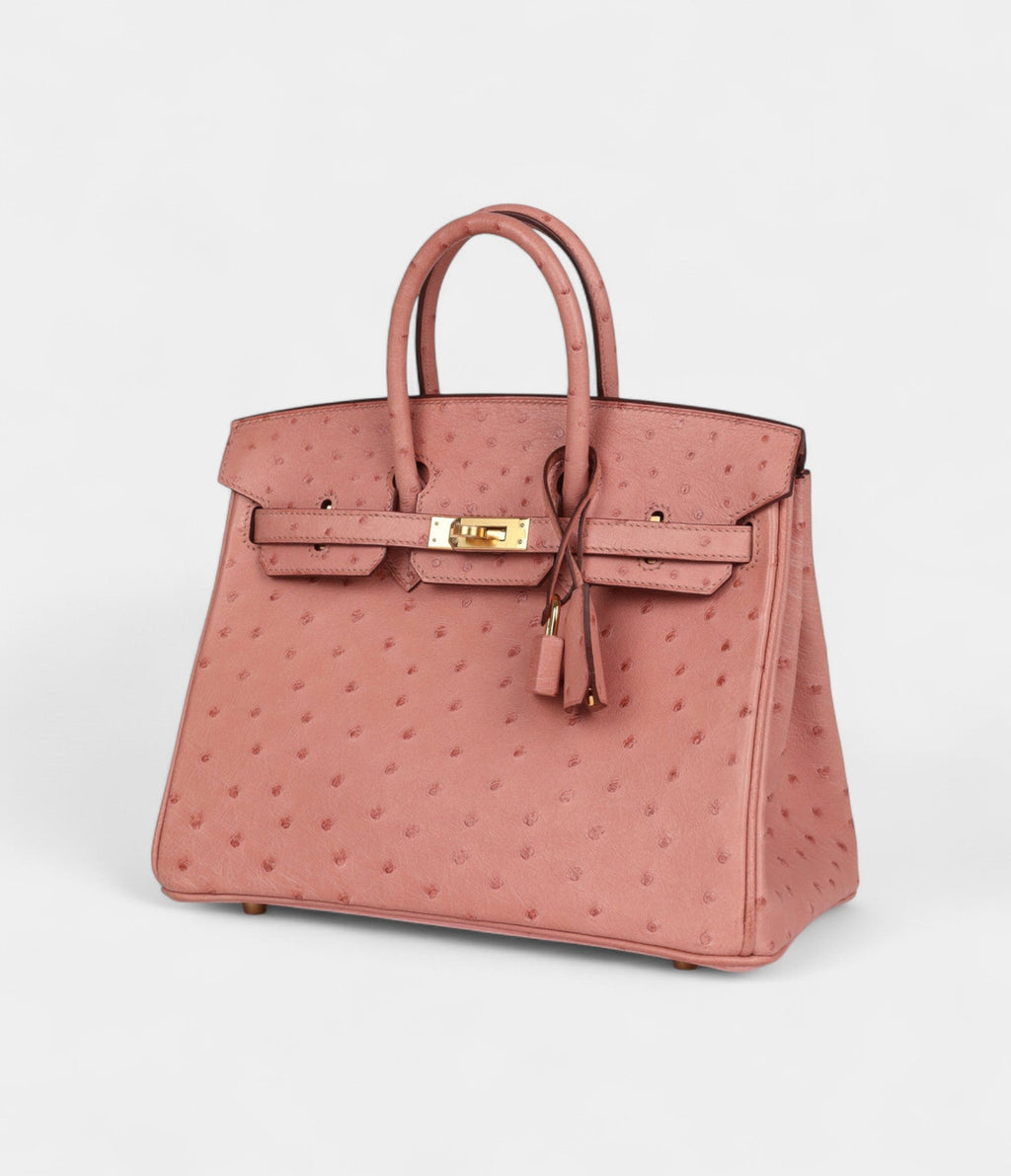 HM BK 25 Terre Cuite Ostrich Gold Hardware