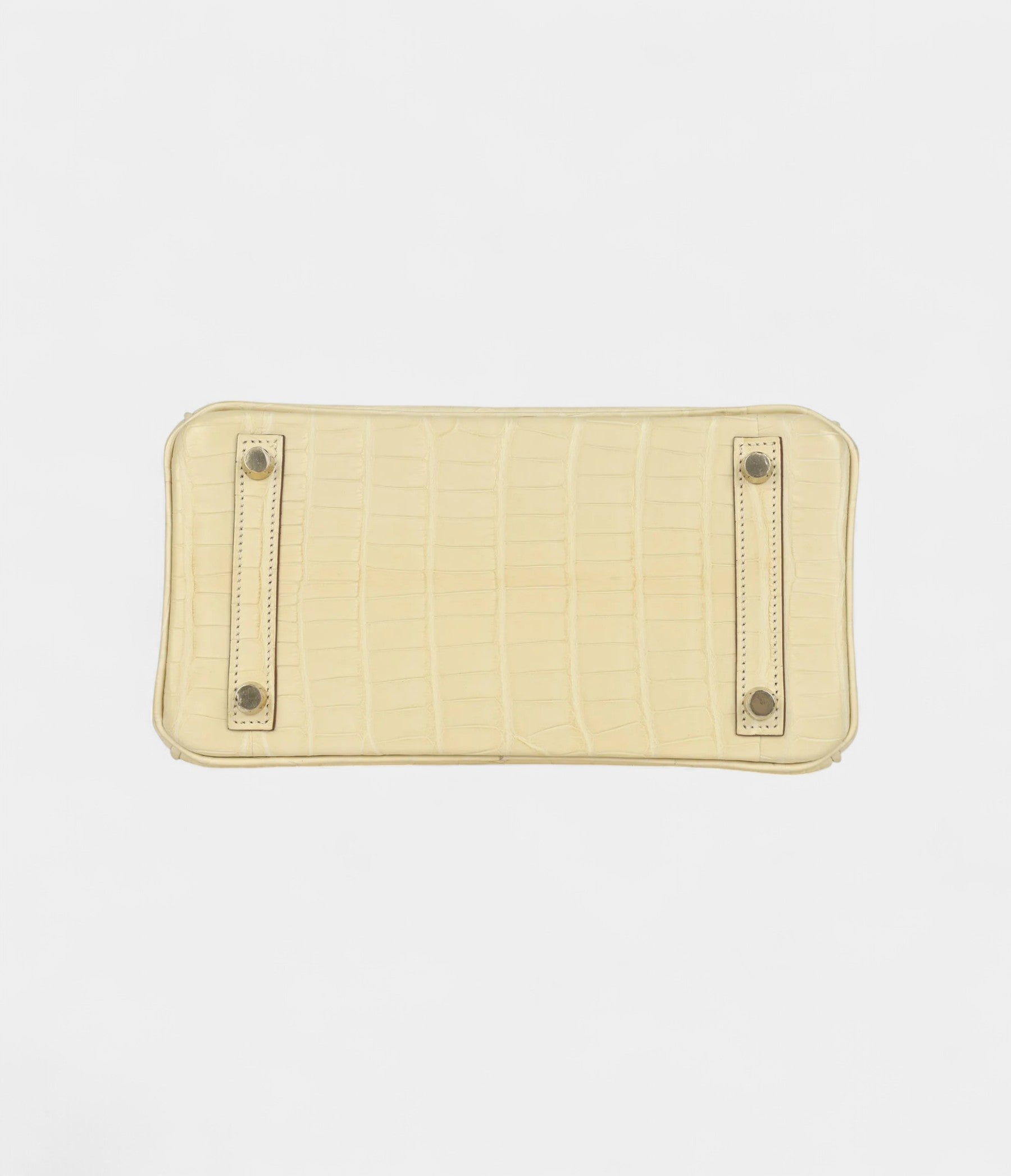HM BK 25 Vanille Matte Alligator Brushed Gold Hardware