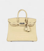 HM BK 25 Vanille Matte Alligator Palladium Hardware