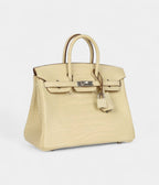 HM BK 25 Vanille Matte Alligator Palladium Hardware