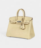HM BK 25 Vanille Matte Alligator Palladium Hardware