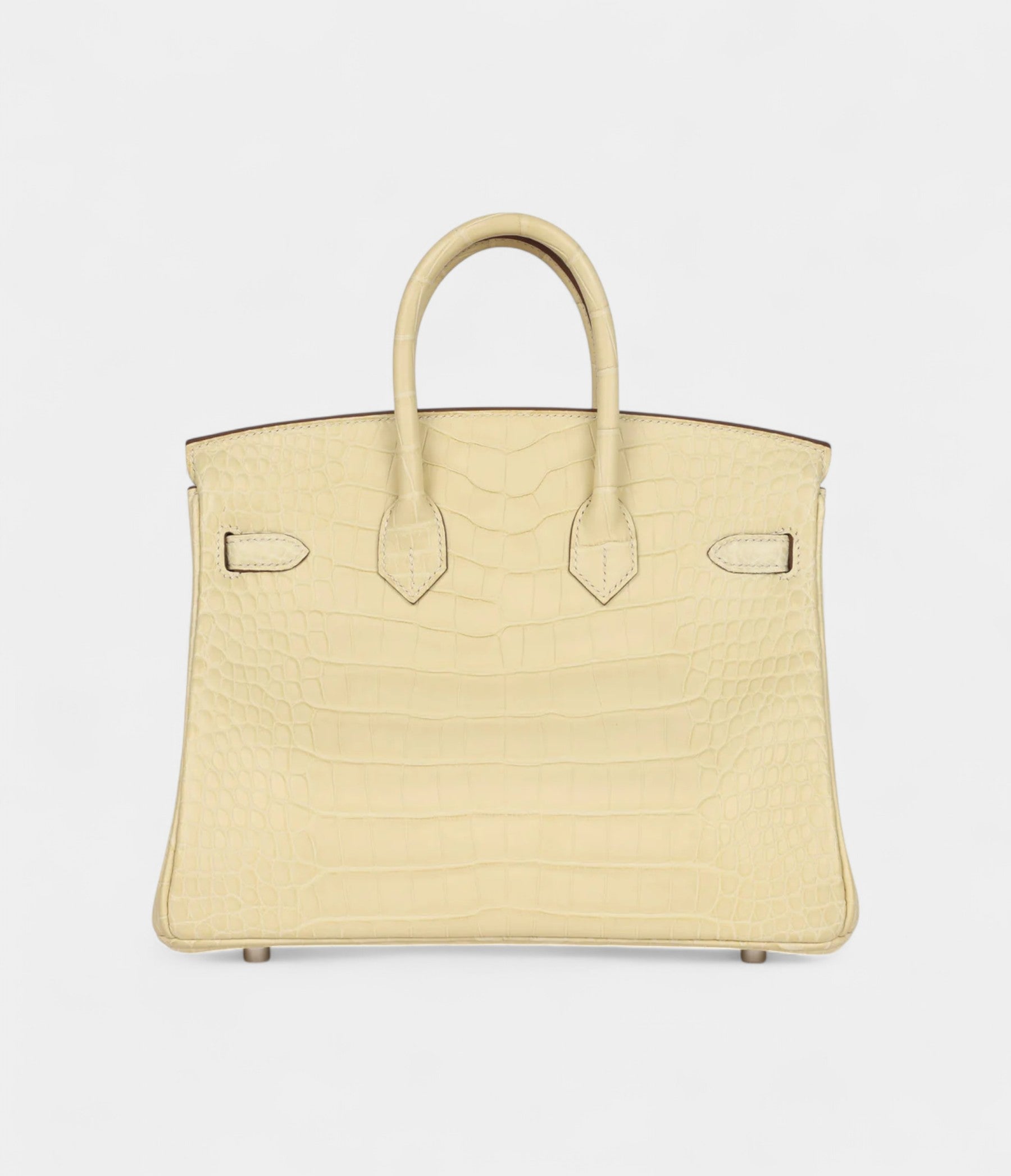 HM BK 25 Vanille Matte Alligator Palladium Hardware