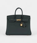 HM BK 25 Vert Fonce Togo Gold Hardware