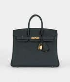 HM BK 25 Vert Fonce Togo Gold Hardware