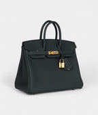 HM BK 25 Vert Fonce Togo Gold Hardware