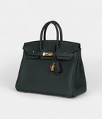 HM BK 25 Vert Fonce Togo Gold Hardware