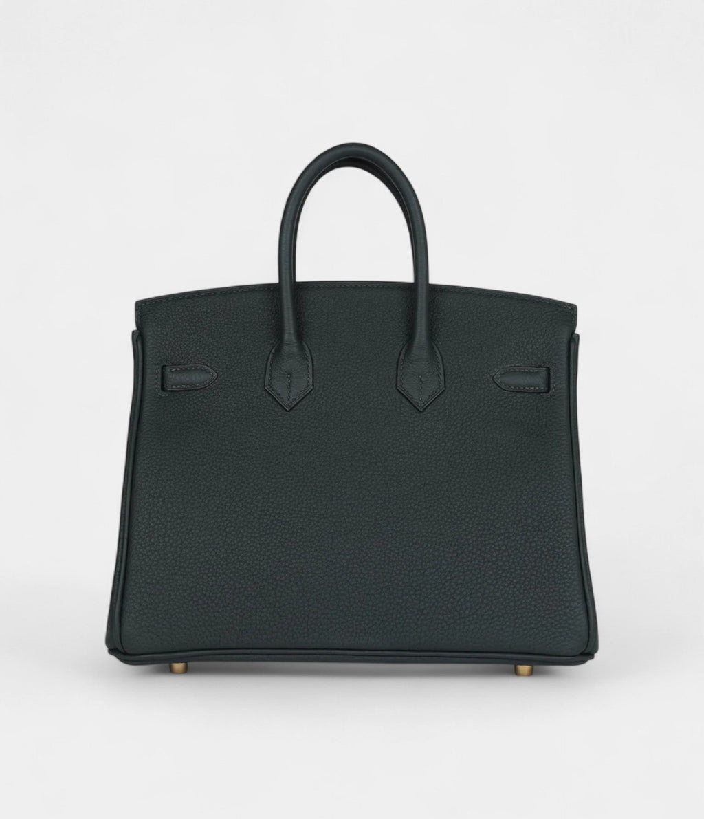 HM BK 25 Vert Fonce Togo Gold Hardware