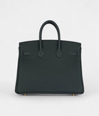 HM BK 25 Vert Fonce Togo Gold Hardware