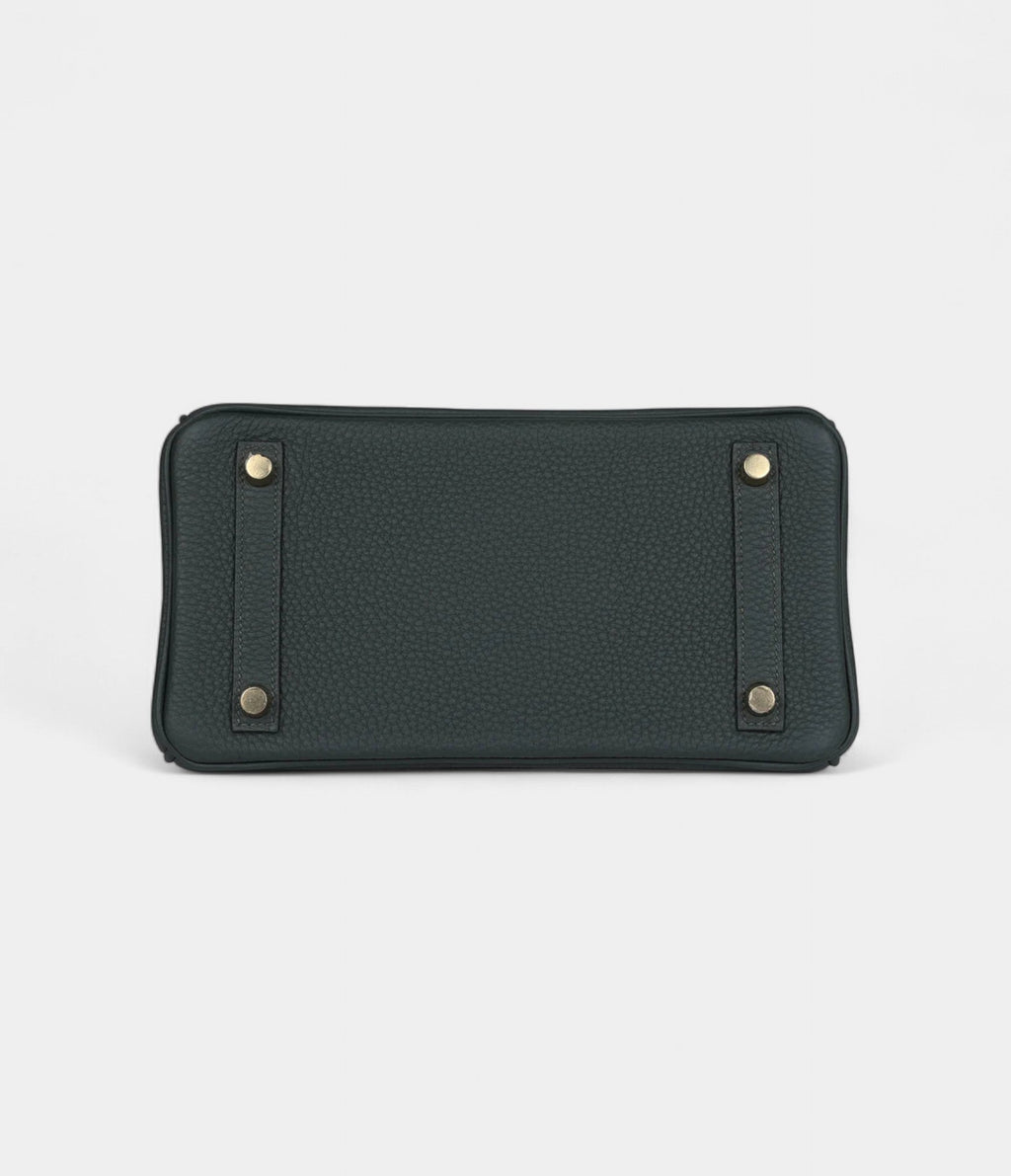 HM BK 25 Vert Fonce Togo Gold Hardware
