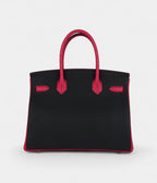 HM BK 30 Black and Rose Mexico Togo Brushed Gold Hardware
