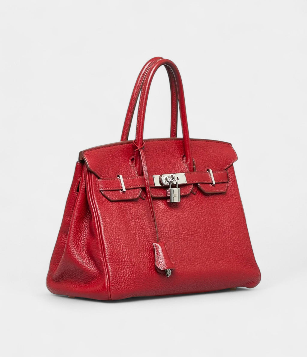 HM BK 30 Bright Red Handbag