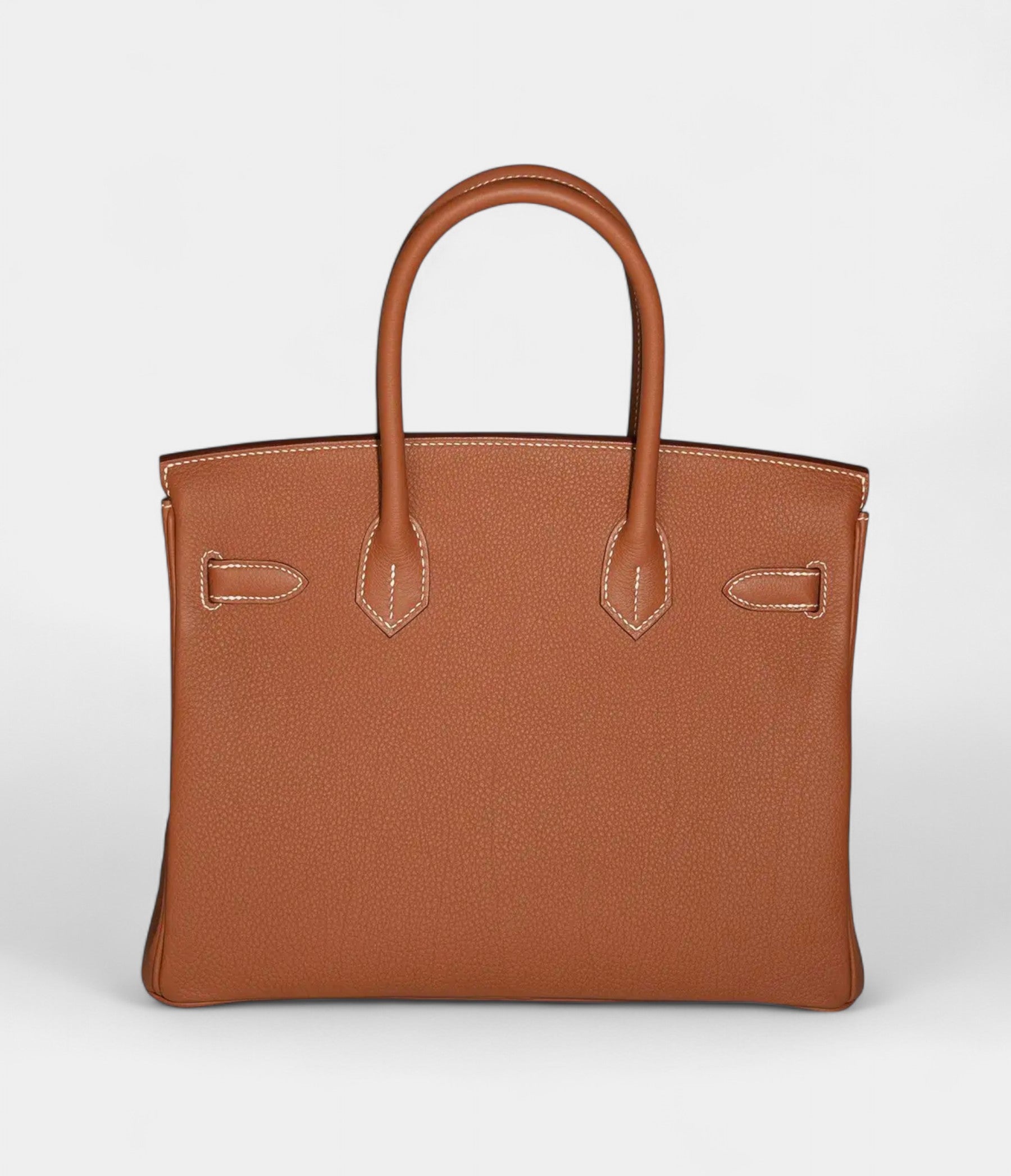 HM BK 30 Brown Leather Handbag Classic Sophistication in Rich Earth Tones
