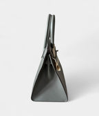 HM BK 30 Brown Leather Handbag Refined Luxury in a Warm, Classic Shade