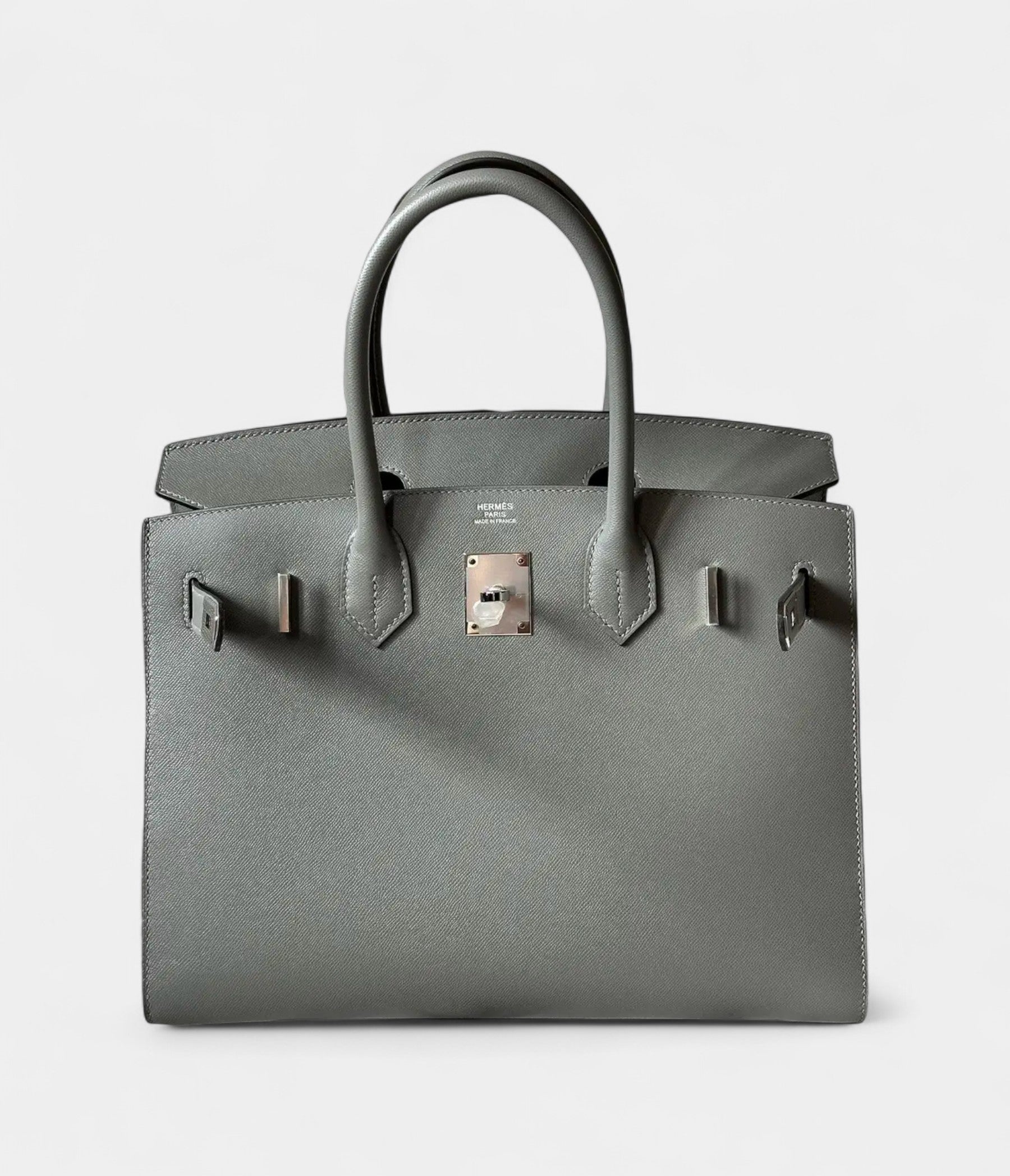HM BK 30 Brown Leather Handbag Refined Luxury in a Warm, Classic Shade