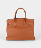 HM BK 30 Brown Leather Handbag Timeless Sophistication in a Warm, Classic Hue