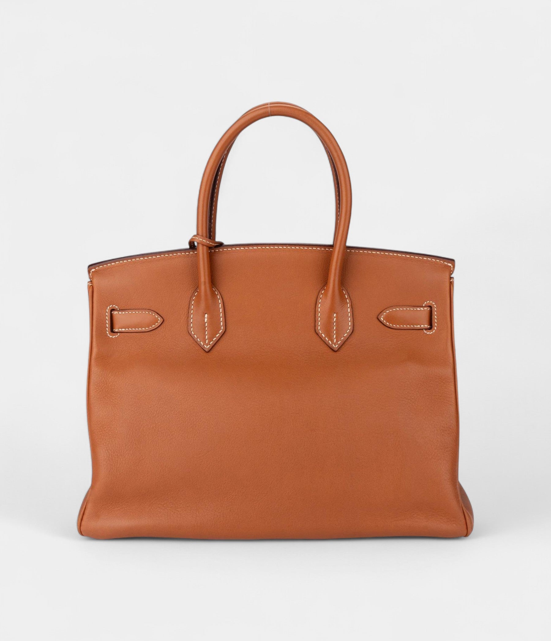 HM BK 30 Brown Leather Handbag Timeless Sophistication in a Warm, Classic Hue