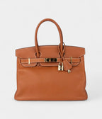 HM BK 30 Brown Leather Handbag Timeless Sophistication in a Warm, Classic Hue