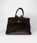 HM BK 30 Brown leather handbag
