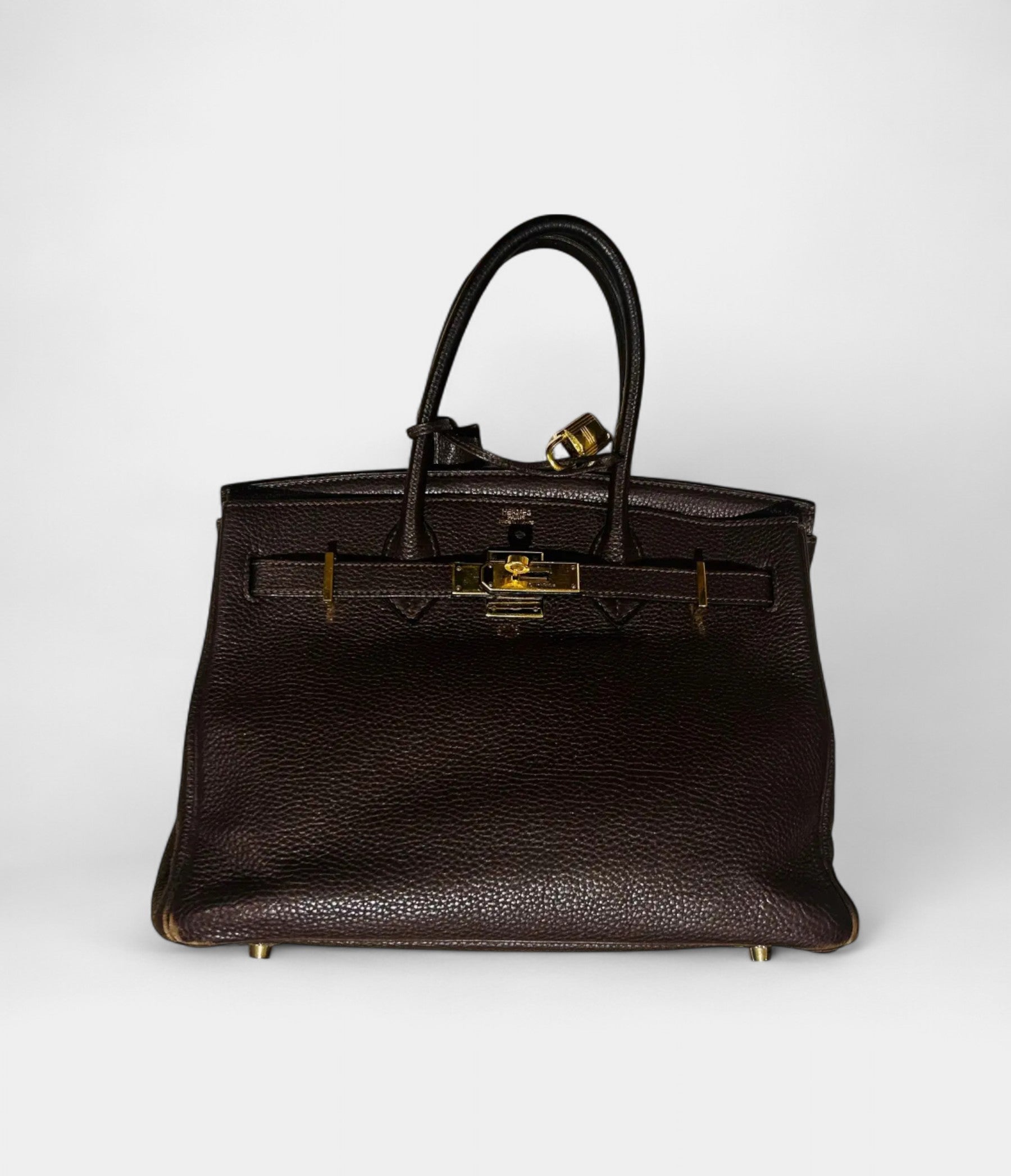 HM BK 30 Brown leather handbag