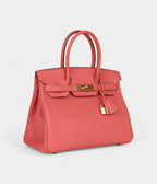 HM BK 30 Flamingo Epsom Gold Hardware