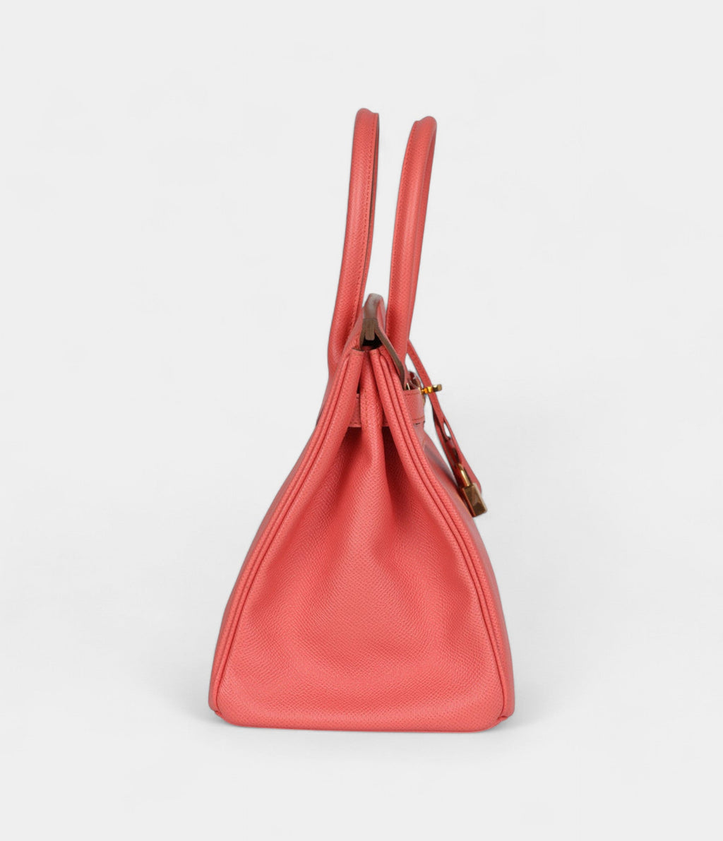 HM BK 30 Flamingo Epsom Gold Hardware