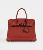 HM BK 30 Ghillies Brique Clemence and Evercolor Palladium Hardware