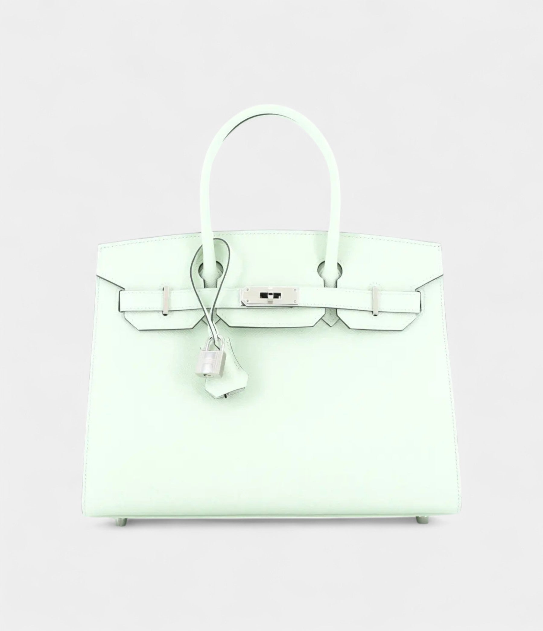 HM BK 30 Green Leather Tote A Timeless Icon of Luxury