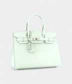 HM BK 30 Green Leather Tote A Timeless Icon of Luxury