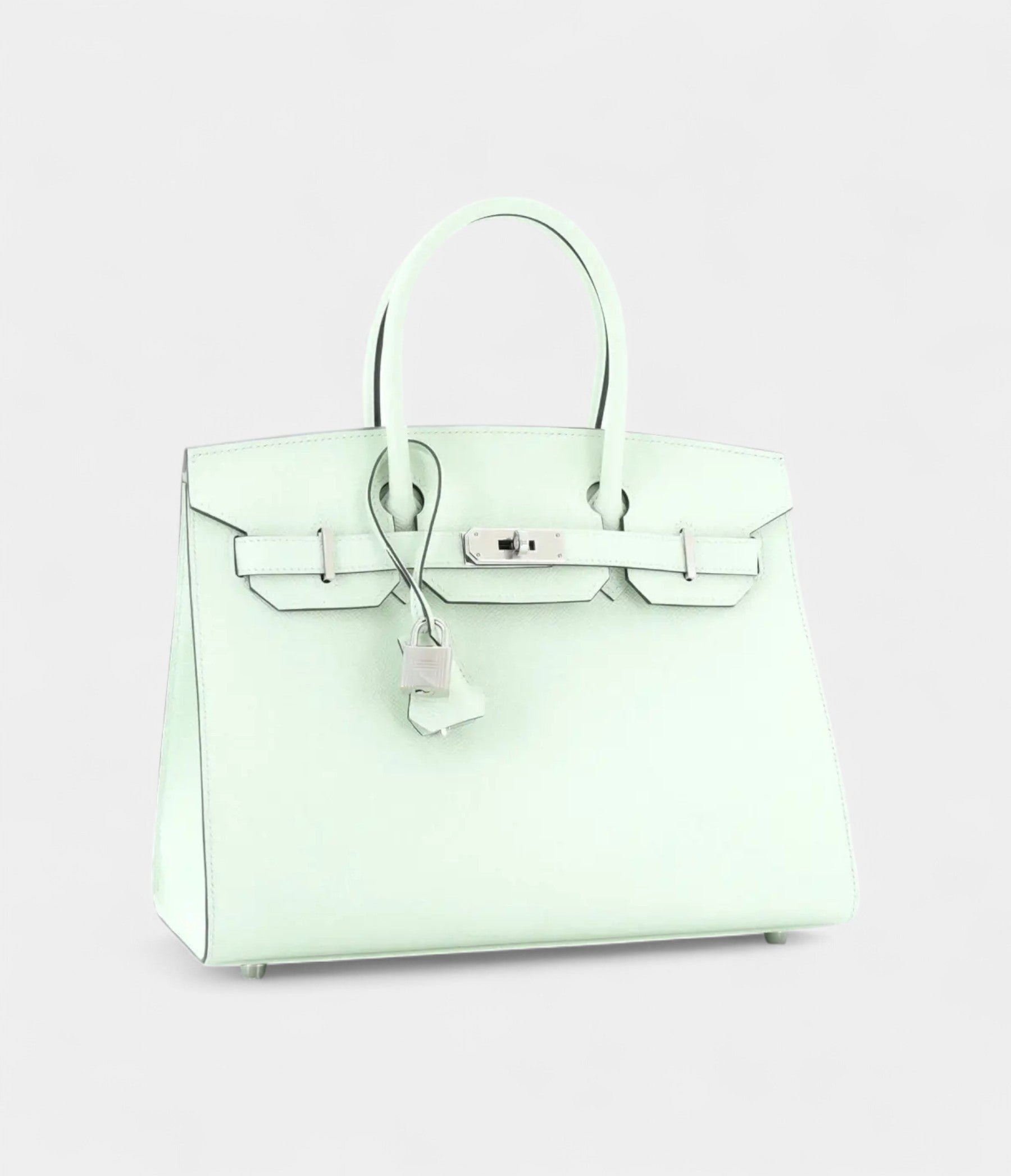 HM BK 30 Green Leather Tote A Timeless Icon of Luxury