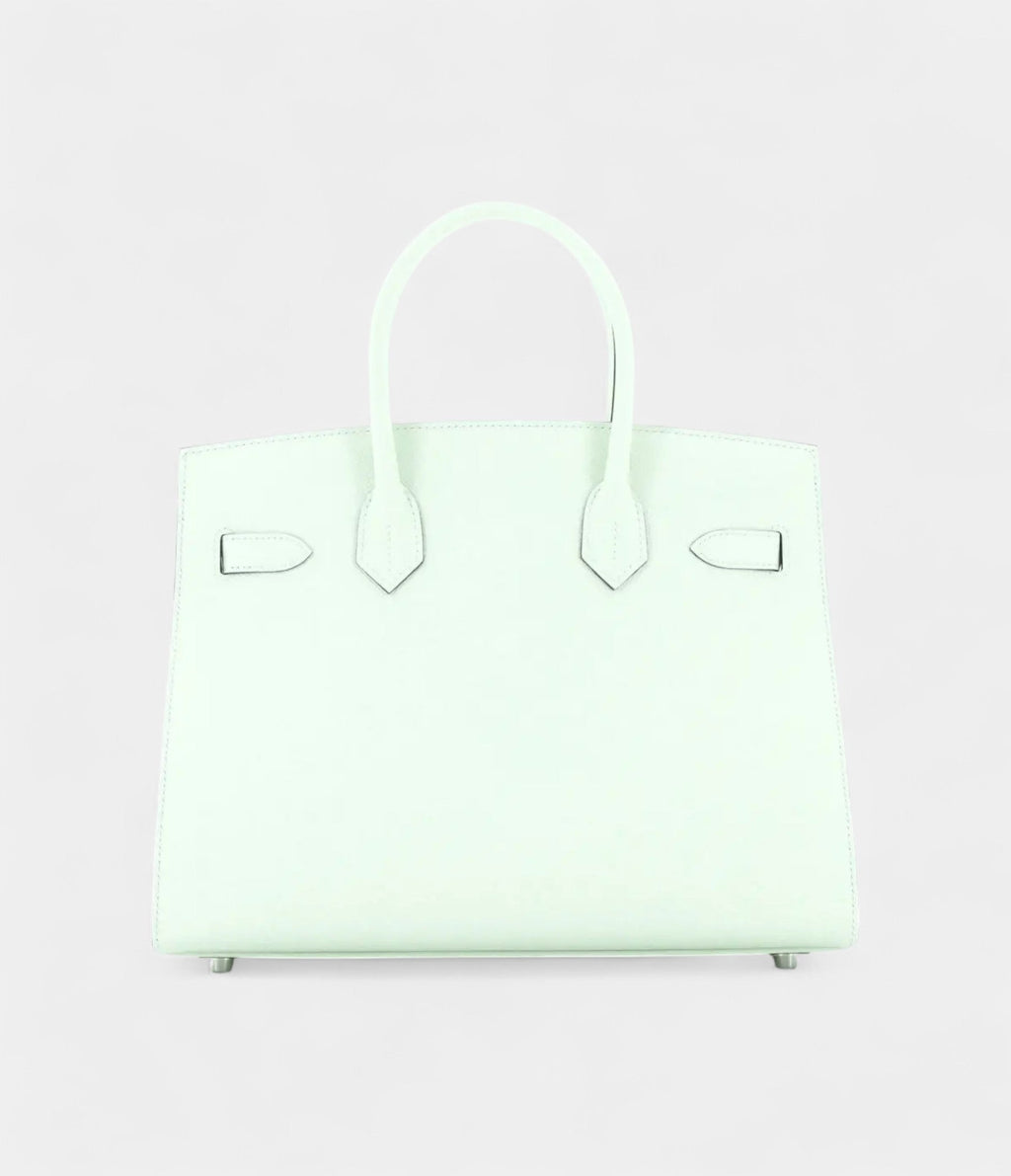 HM BK 30 Green Leather Tote A Timeless Icon of Luxury