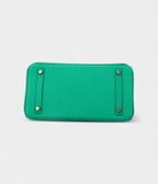 Hermes BK 30 Green Leather Tote