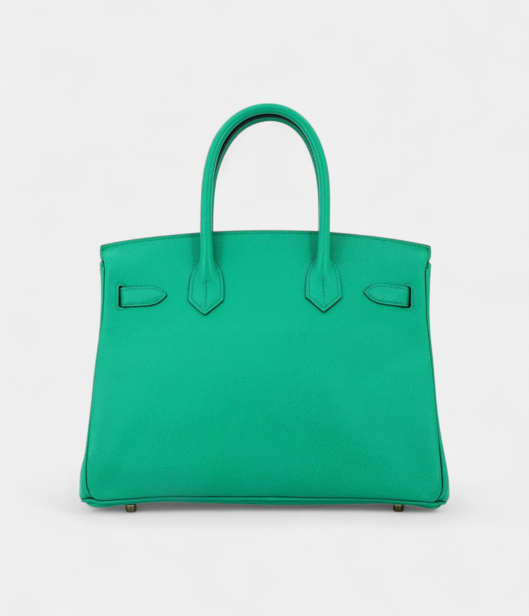 Hermes BK 30 Green Leather Tote