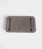 HM BK 30 Grey Suede Handbag Understated Luxury in a Rare Texture