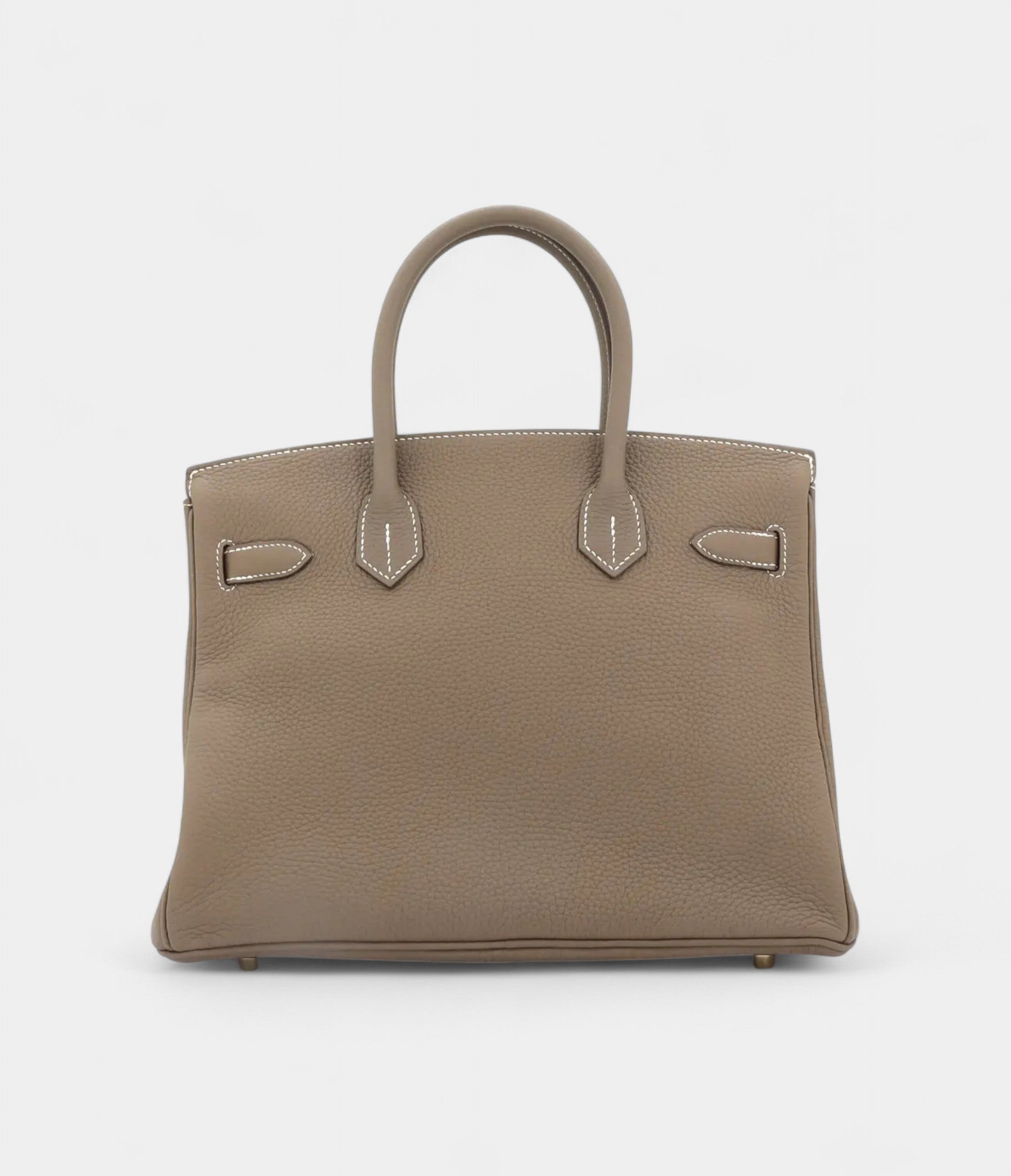 Hermes BK 30 Grey leather handbag