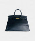 HM BK 30 Leather Handbag Secure Lock-and-Key System