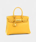 HM BK 30 Leather Handbag The Ultimate Luxury Icon Signature Gold