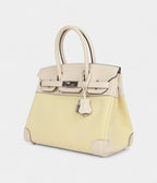HM BK 30 Nata Swift and Jaune Poussin Toile Palladium Hardware