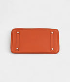 HM BK 30 Orange Togo Gold Hardware