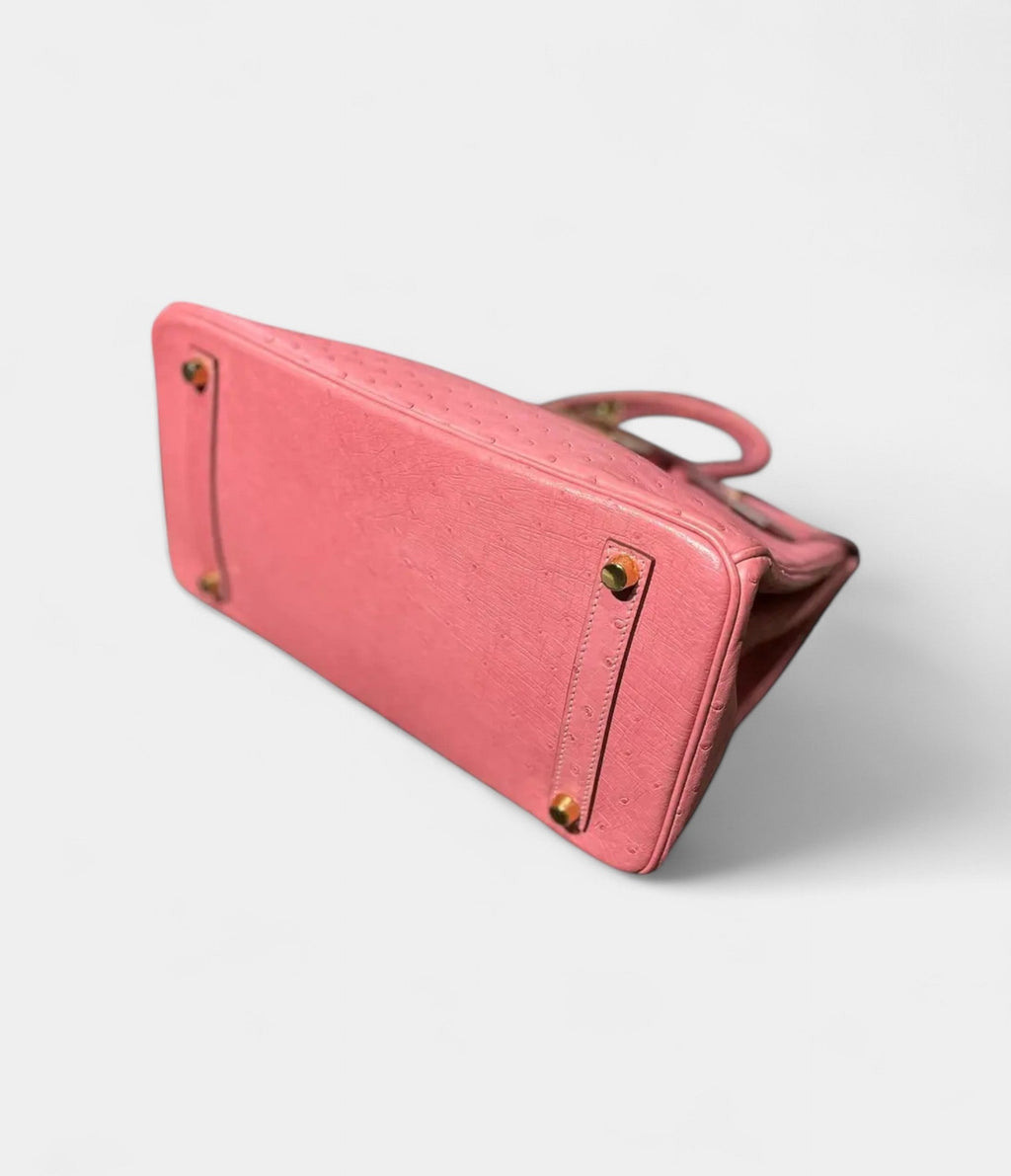 HM BK 30 Pink Leather Handbag A Timeless Icon of Luxury