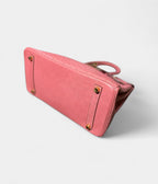 HM BK 30 Pink Leather Handbag A Timeless Icon of Luxury