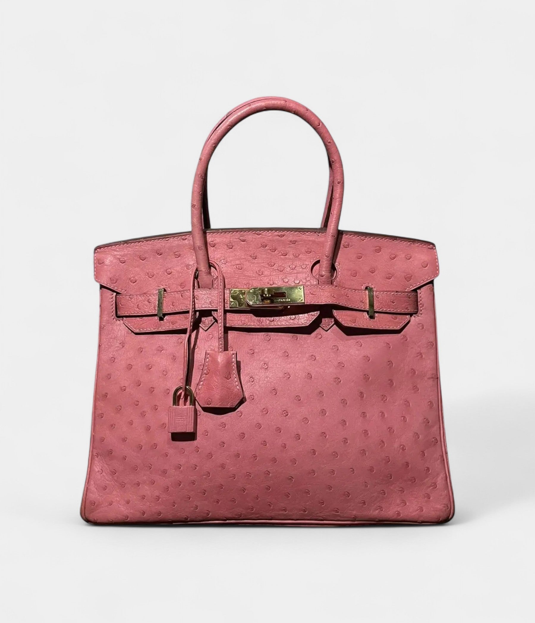 HM BK 30 Pink Leather Handbag A Timeless Icon of Luxury