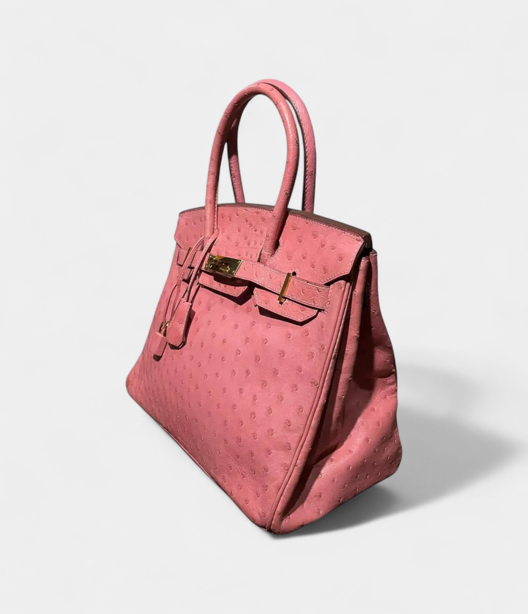 HM BK 30 Pink Leather Handbag A Timeless Icon of Luxury