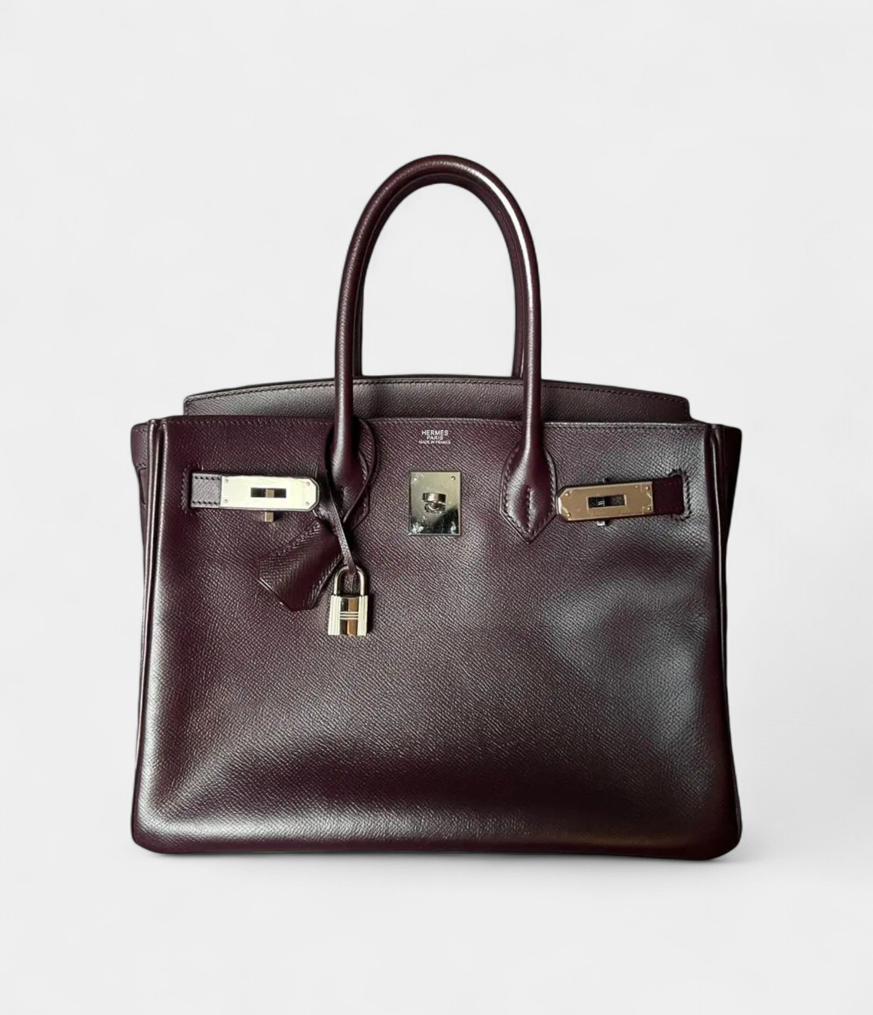 HM BK 30 Purple Leather Handbag A Timeless Icon of Luxury
