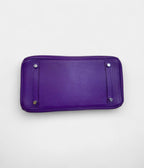 HM BK 30 Purple Leather Handbag A Timeless Icon in a Captivating Hue