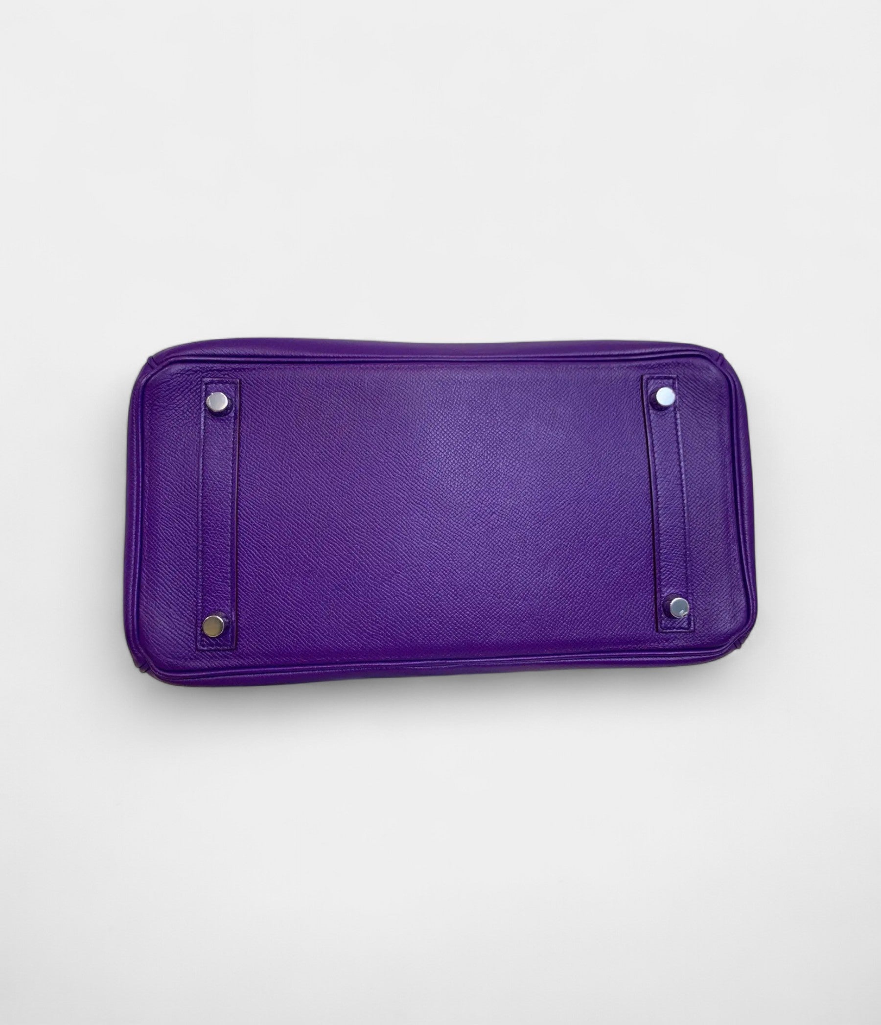 HM BK 30 Purple Leather Handbag A Timeless Icon in a Captivating Hue