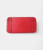 HM BK 30 Red Leather Handbag A Timeless Icon of Luxury