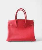 HM BK 30 Red Leather Handbag A Timeless Icon of Luxury