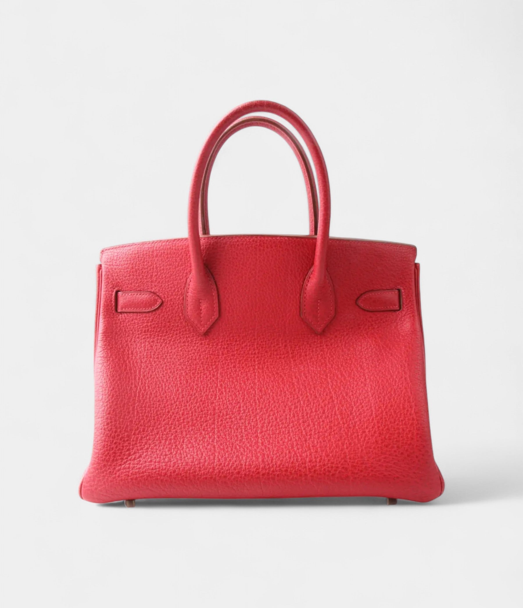 HM BK 30 Red Leather Handbag A Timeless Icon of Luxury