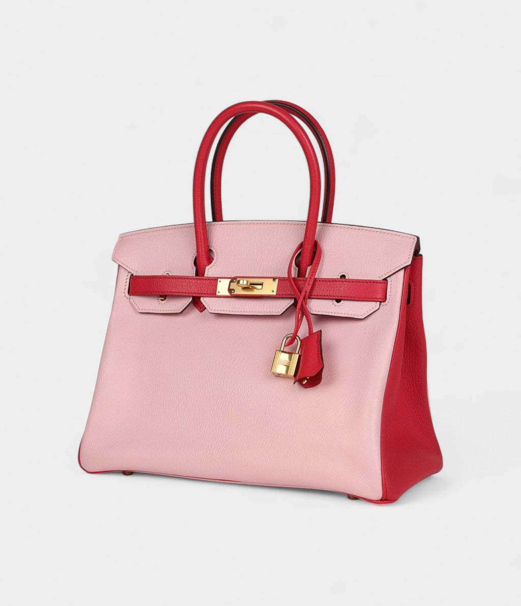 HM BK 30 Rose Sakura and Rose Extreme Chevre Gold Hardware